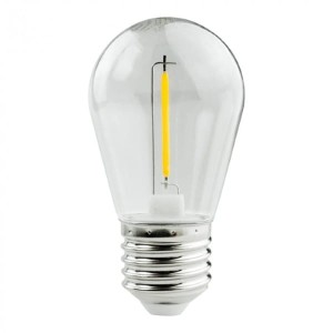 Żarówka LED KULKA filament E27 0,3W 3V ciepła biała - do girland solarnych