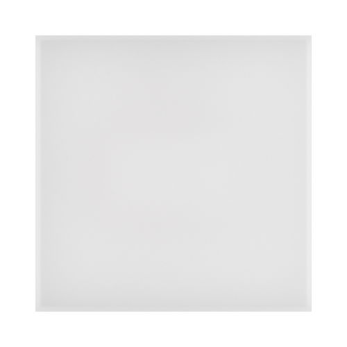 Oprawa sześcienna SCATOLLO 20W 230V IP54, w kolorze białym, o wymiarach 250x250x75 mm. Prezentowana z góry, z prostą, gładką powierzchnią bez widocznych detali. Idealna do montażu w pomieszczeniach wymagających ochrony przed wilgocią.