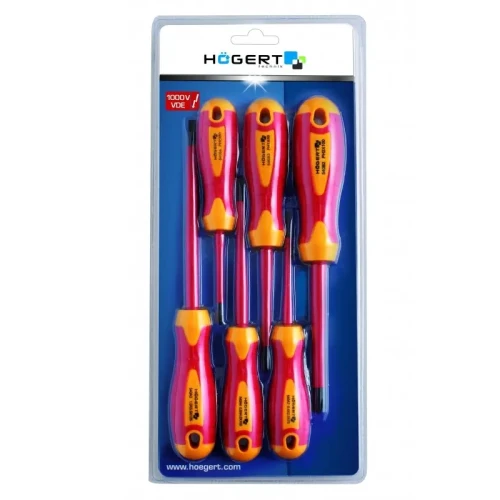 Komplet wkrętaków izolowanych 6 szt. 1000V, stal - HT1S996