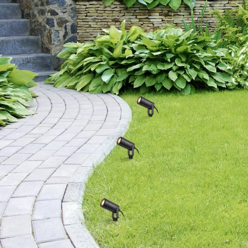 Reflektor oświetleniowy ogrodowy okrągły KROBIA GU10 IP65 - Rabalux 7814