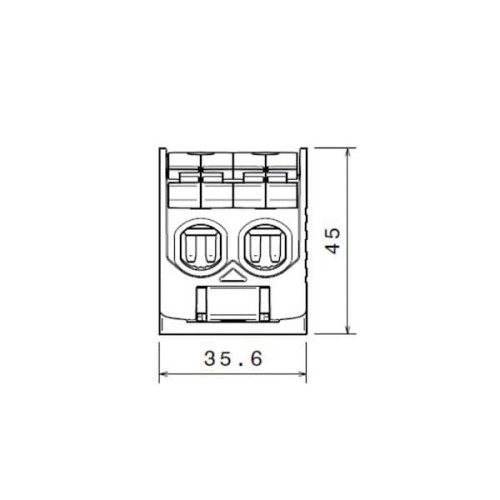 Złączka STB 50-2 szary AL/CU 6-50mm2 TS35