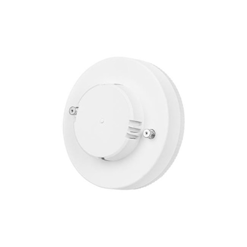 Żarówka LED GX53 230V 6W w neutralnej bieli, okrągła, z widocznym gniazdem montażowym, umieszczona w pozycji stojącej. Wykonana z białego tworzywa, bez dekoracji, z wyraźnymi śrubami mocującymi.