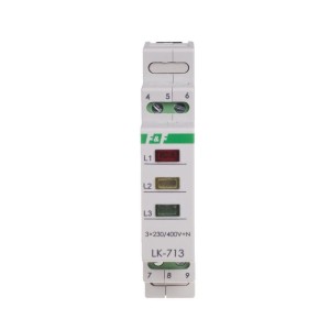 Lampka kontrolna zasilania 3xLED zielona - LK-713G
