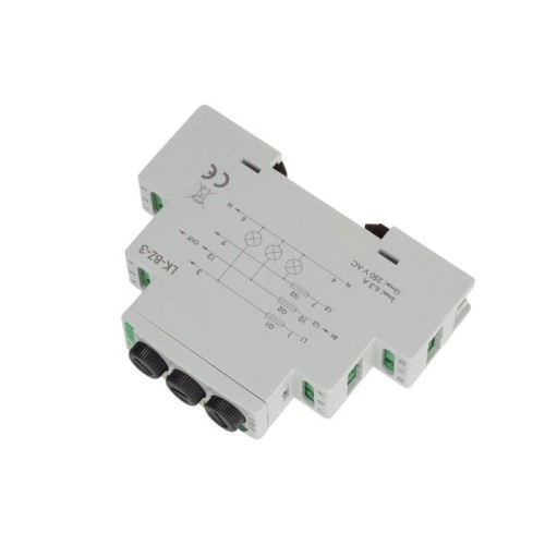Lampka kontrolna trójfazowa z zabezpieczeniem - F&F LK-BZ-3K