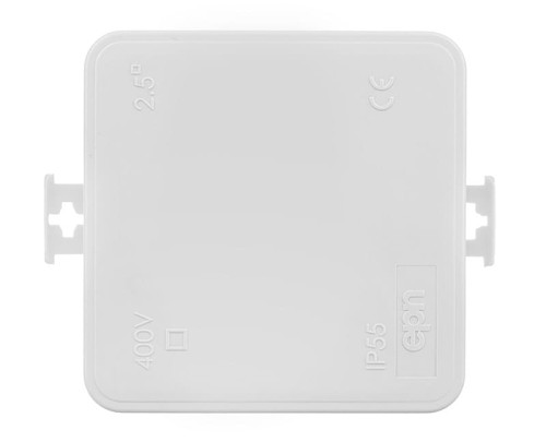 Puszka natynkowa 85x85x39 IP55 12 wlotowa szara - 0297-00