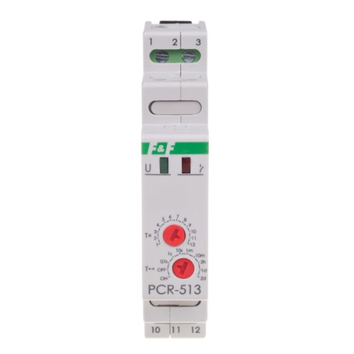 Przekaźnik czasowy 1P 10A 230V AC opóźnione załączanie - PCR-513