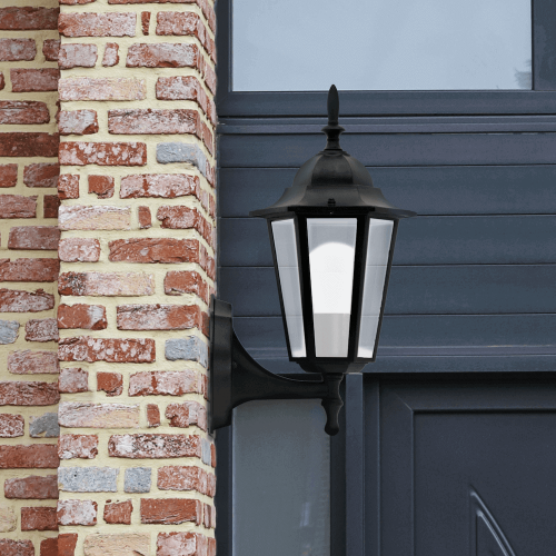 Kinkiet elewacyjny LIGURIA E27 czarny dół  - Goldlux 201935