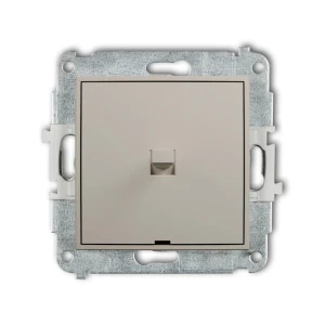 Karlik MINI Łącznik jednobiegunowy w stylu amerykańskim taupe beżowy -  60MWPUS-1