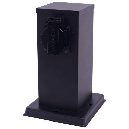 Słupek elektryczny zasilający ogrodowy IP44 2 x gniazda hermetyczne 20cm - EKO0431