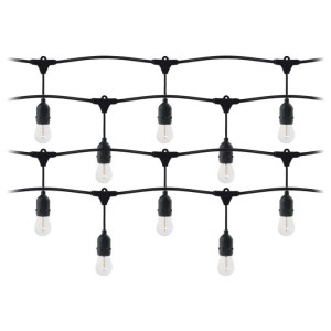 Girlanda sieciowa 20m z żarówkami 20 x E27 x 1W - LG-3/20M/E27/3