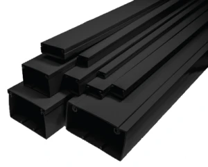 Listwa instalacyjna kanał kablowy, korytko 40x25 czarny mat 2m - Tadpol