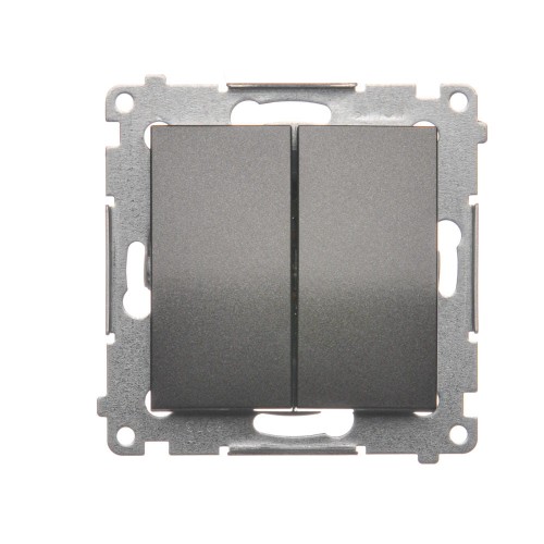 Simon 54 Łącznik podwójny świecznikowy antracyt