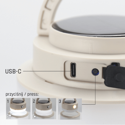 Lampa campingowa solarna LAMINA CAMPO 2W