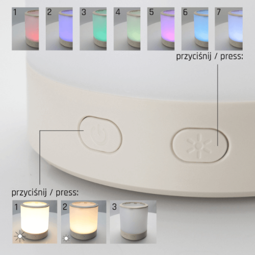 Lampa campingowa solarna LAMINA CAMPO 2W