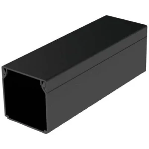 Listwa instalacyjna kanał kablowy, korytko 20x18 czarny mat 2m - Tadpol