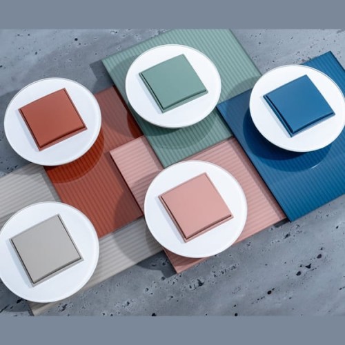 Karlik MINI Ramka pojedyncza okrągła biały mat – 25MRTO-1