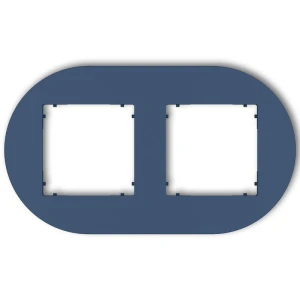 Karlik MINI Ramka podwójna okrągła navy blue – 64MRTO-2