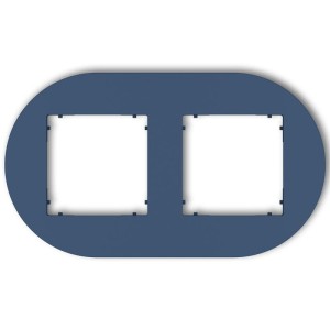 Karlik MINI Ramka podwójna okrągła navy blue – 64MRTO-2