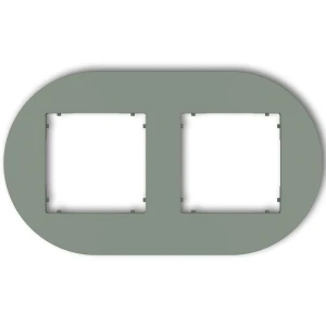 Karlik MINI Ramka podwójna okrągła szałwiowy – 61MRTO-2 