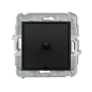 Karlik MINI Łącznik pojedynczy w stylu amerykańskim czarny mat - 12MWPUS-1