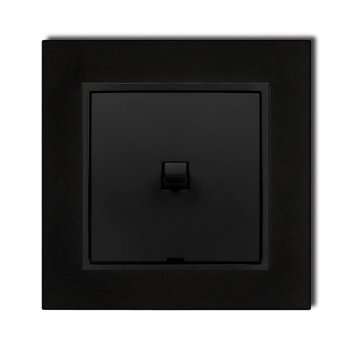 Karlik MINI Łącznik pojedynczy w stylu amerykańskim czarny mat - 12MWPUS-1