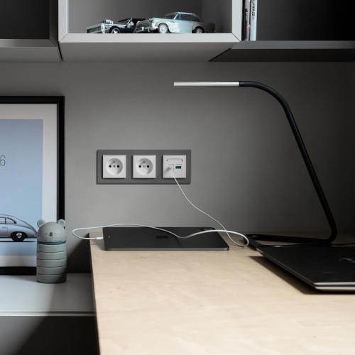 Karlik MINI Łącznik krzyżowy podwójny biały mat - 25MWP-66 