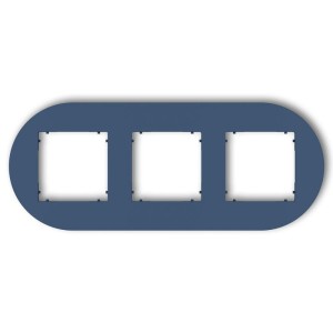 Karlik MINI Ramka potrójna okrągła navy blue – 64MRTO-3