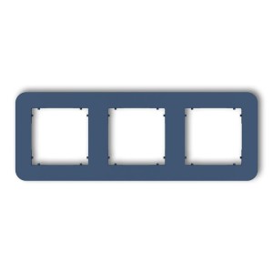 Karlik MINI Ramka potrójna zaokrąglona navy blue – 64MRTZ-3