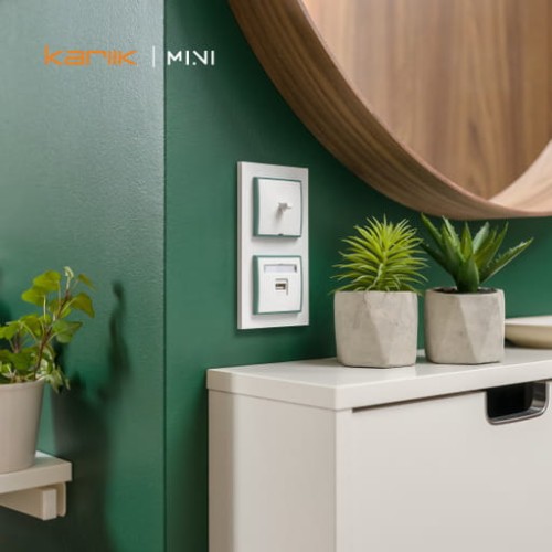 Karlik MINI Ramka pośrednia srebrny - 7MRP-1