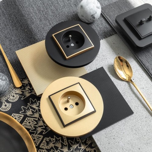 Karlik MINI Ramka pośrednia złoty - 29MRP-1