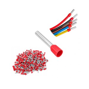 Końcówka tulejkowa izolowana 1,0/8 czerwona 10szt.