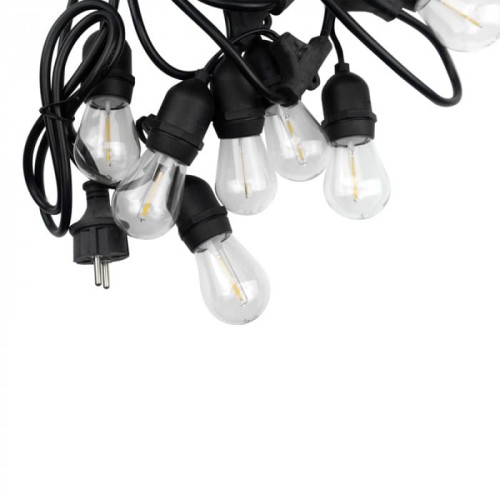 Girlanda sieciowa 15m z żarówkami 15 x E27 x1W 3000K - Orno