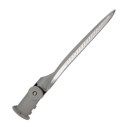 Lampa uliczna RXA 60W o mocy 7800 LM, w kolorze szarym. Posiada smukły, opływowy kształt oraz mocowanie do montażu. Wodoodporność IP65 zapewnia ochronę przed warunkami atmosferycznymi. Idealna do oświetlenia przestrzeni publicznych.