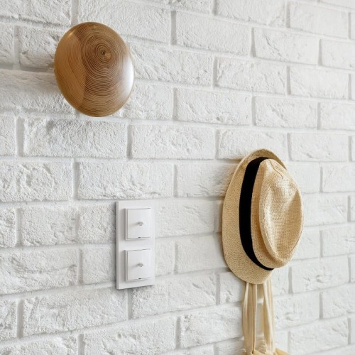 Karlik MINI Łącznik pojedynczy w stylu amerykańskim biały- MWPUS-1