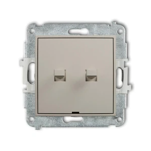 Karlik MINI Łącznik świecznikowy w stylu amerykańskim taupe beżowy - 60MWPUS-2