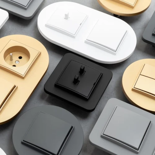 Karlik MINI Łącznik podwójny świecznikowy szary mat - 27MWP-2