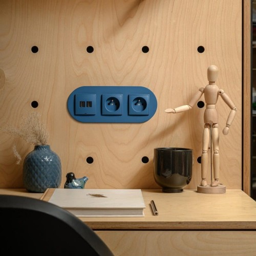 Karlik MINI Łącznik podwójny świecznikowy navy blue - 64MWP-2