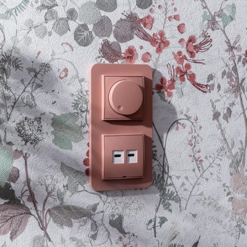 Karlik MINI Łącznik podwójny świecznikowy łososiowy - 62MWP-2