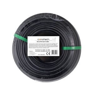 Przewód koncentryczny antenowy RG6 Trishield potrójnie ekranowany czarny - NS-555
