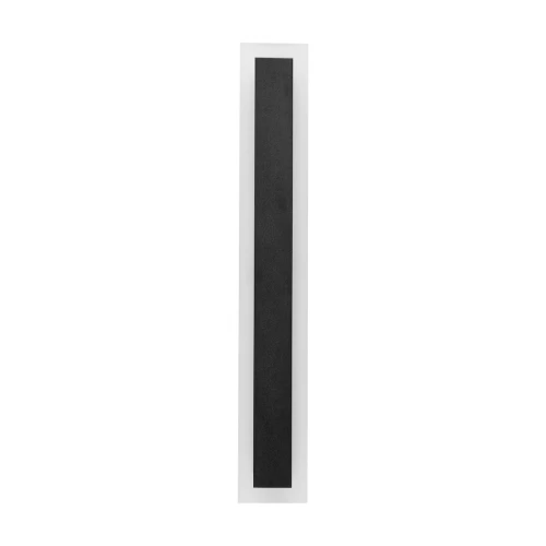 Kinkiet elewacyjny o długości 60 cm, z oprawą w kolorze czarnym i białym, wykonany z materiałów odpornych na warunki atmosferyczne (IP54). Produkt w pozycji stojącej, o prostokątnym kształcie, z możliwością zmiany barwy światła.