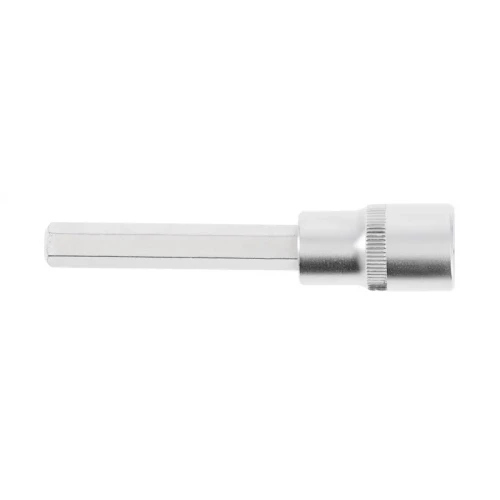 Klucz trzpieniowy hex H6 o długości 100 mm, z końcówką sześciokątną i metalowym wykończeniem. Ujęcie z boku, ukazujące prostą, cylindryczną rączkę i gładką powierzchnię.