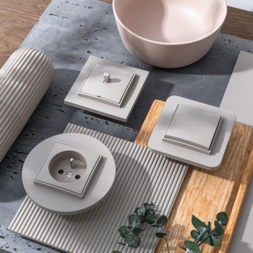 Karlik MINI Łącznik krzyżowy taupe beżowy - 60MWP-6