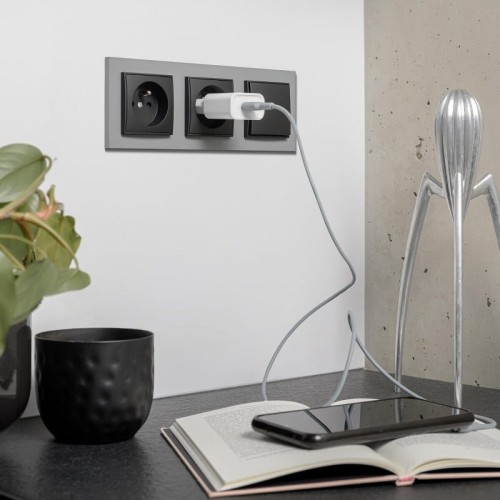 Karlik MINI Łącznik krzyżowy szary mat - 27MWP-6