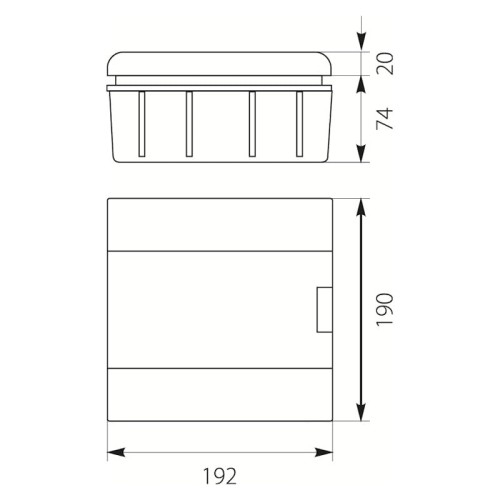 Rozdzielnica SR p-6 podtynkowa (N+PE)
