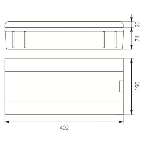 Rozdzielnica SR p-18 podtynkowa (N+PE)
