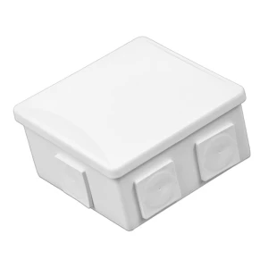 Puszka natynkowa 80x80x40 IP44 6 dławików klik biała - S-BOX036B