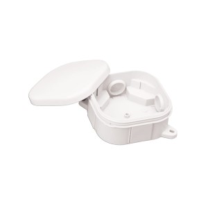 Puszka natynkowa 92X92X44 klik IP54 biała - A.0018B