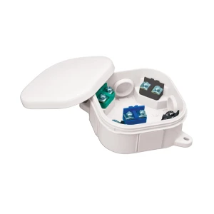 Puszka natynkowa 92x92x44 klik 5 zacisków IP54 biała - A.0020B