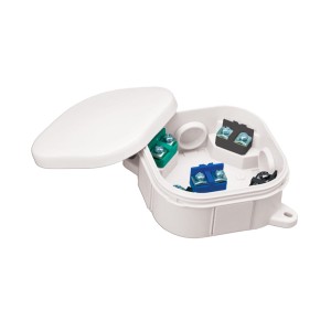 Puszka natynkowa 92x92x44 klik 5 zacisków IP54 biała - A.0020B