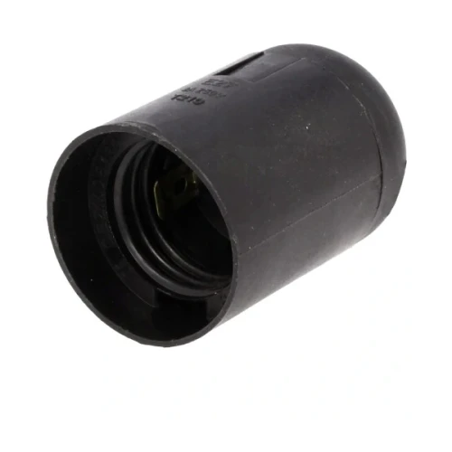 Oprawka E27 gładka termoplastyczna czarna